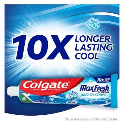 Colgate Max Fresh Toothpaste with Mini Breath Strips, Cool Mint (7.3 oz., 5 pk) - *In Store