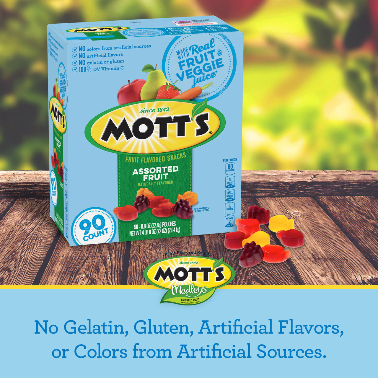 Mott's Medleys Assorted Fruit Snacks, Gluten Free (0.8 oz., 90 ct.) - *In Store