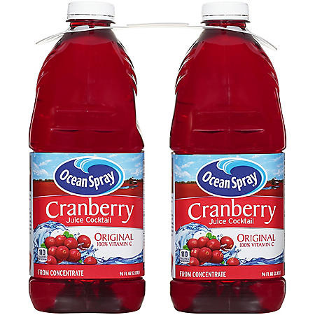 Ocean Spray Cranberry Cocktail Juice (96oz / 2pk) - [From 29.00 - Choose pk Qty ] - *Ships from Miami