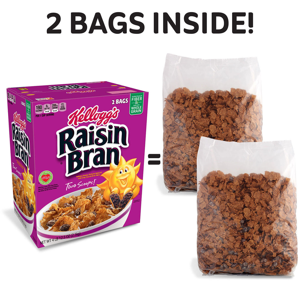 Kellogg's Raisin Bran Cereal (76.5 oz.) - [From 40.00 - Choose pk Qty ] - *Ships from Miami