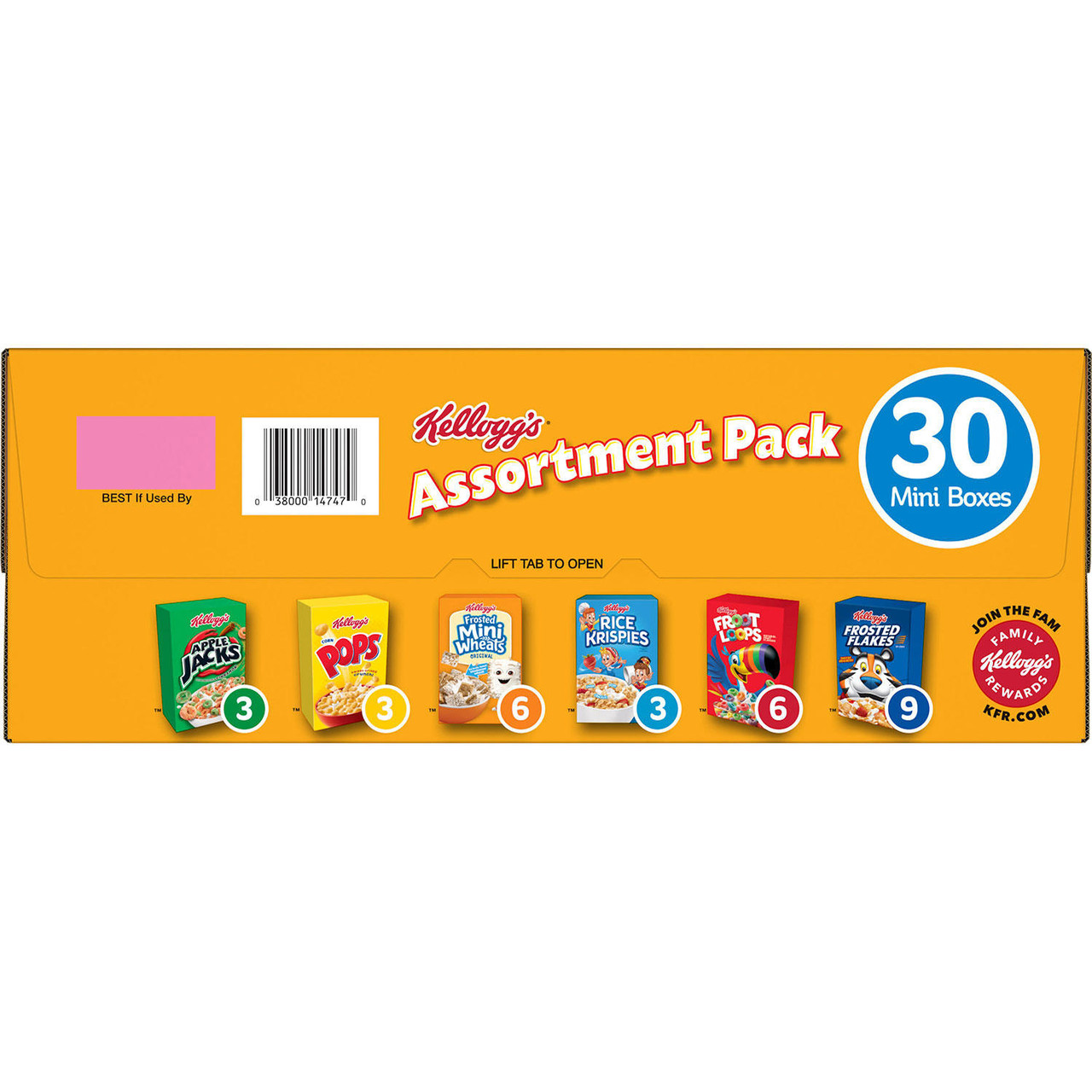 Kellogg's Jumbo Assortment Pack (32.7 oz., 30 pk.) - [From 59.00 - Choose pk Qty ] - *Ships from Miami