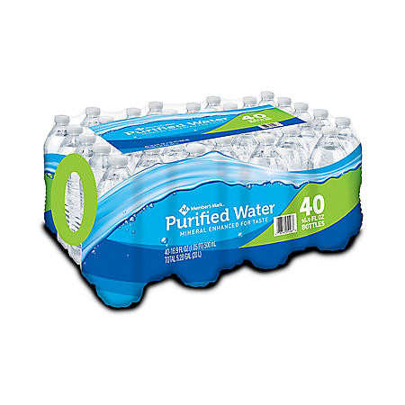 Member's Mark Purified Water (16.9oz / 40pk) - [From 20.00 - Choose pk Qty ] - *Ships from Miami