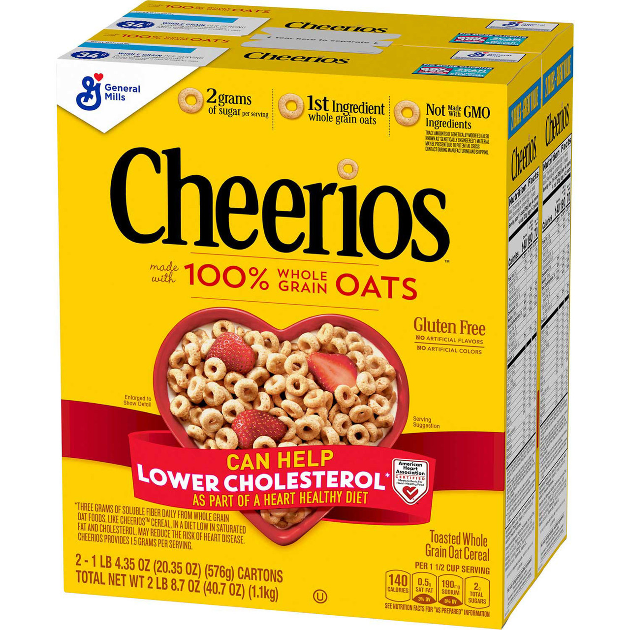 Cheerios Gluten-Free Cold Cereal (20.35 oz., 2 pk.) - [From 29.00 - Choose pk Qty ] - *Ships from Miami