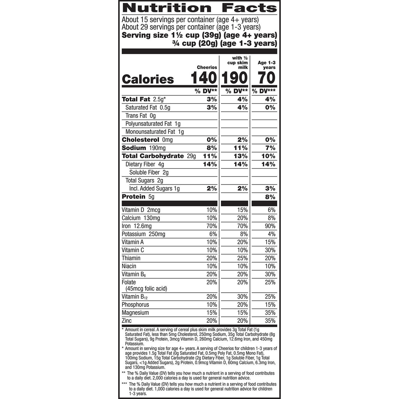 Cheerios Gluten-Free Cold Cereal (20.35 oz., 2 pk.) - [From 29.00 - Choose pk Qty ] - *Ships from Miami