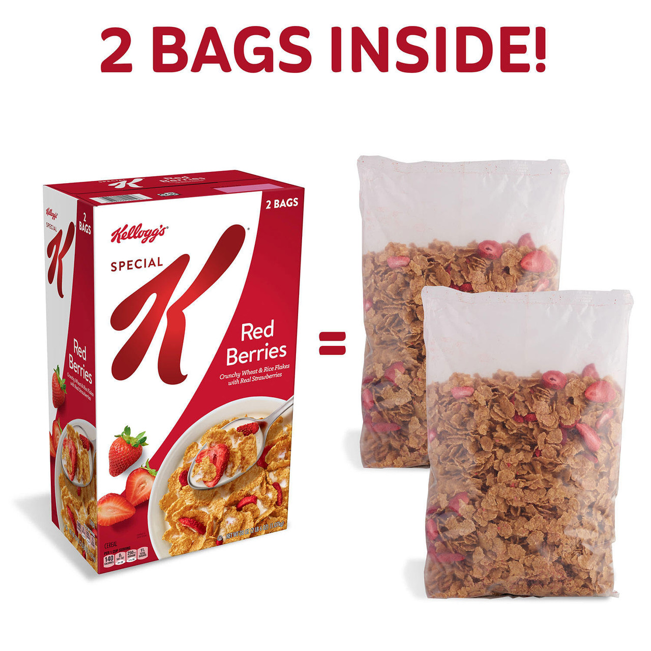 Kellogg's Special K Breakfast Cereal, Red Berries (38 oz.) - [From 34.00 - Choose pk Qty ] - *Ships from Miami
