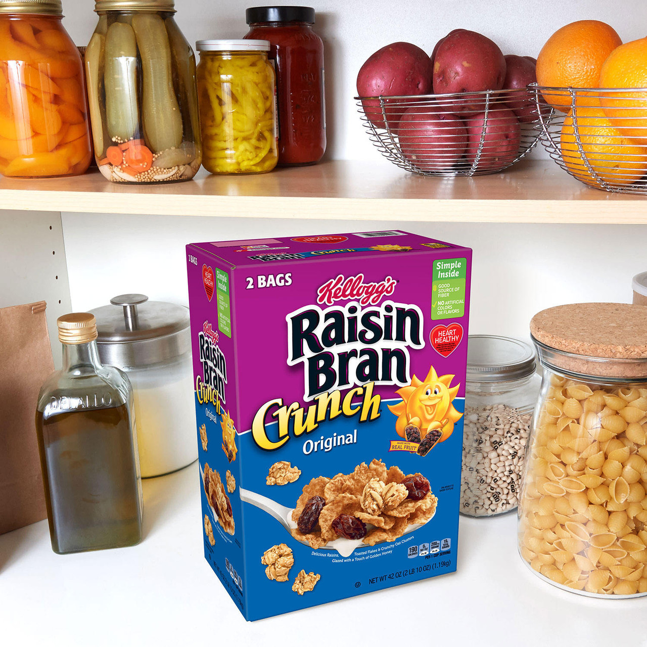 Kellogg's Original Raisin Bran Crunch Breakfast Cereal (42 oz.) - [From 31.00 - Choose pk Qty ] - *Ships from Miami