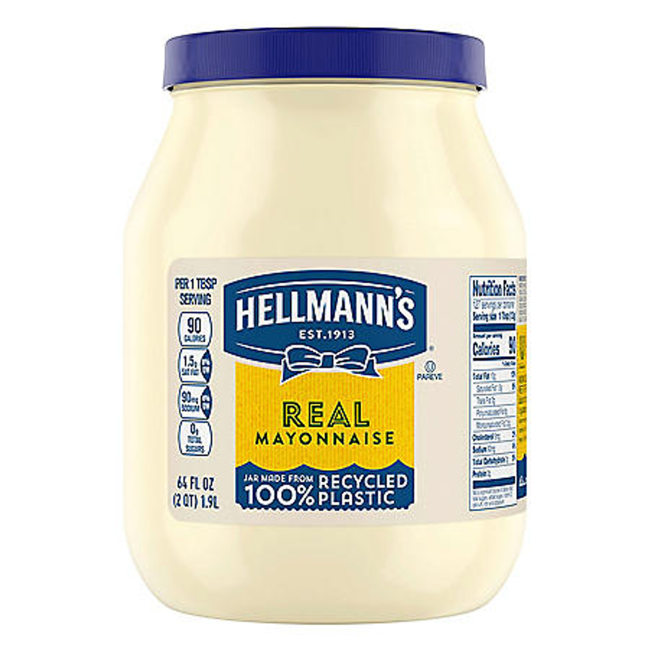 Hellmann's Real Mayonnaise (64 oz.) - [From 44.00 - Choose pk Qty ] - *Ships from Miami