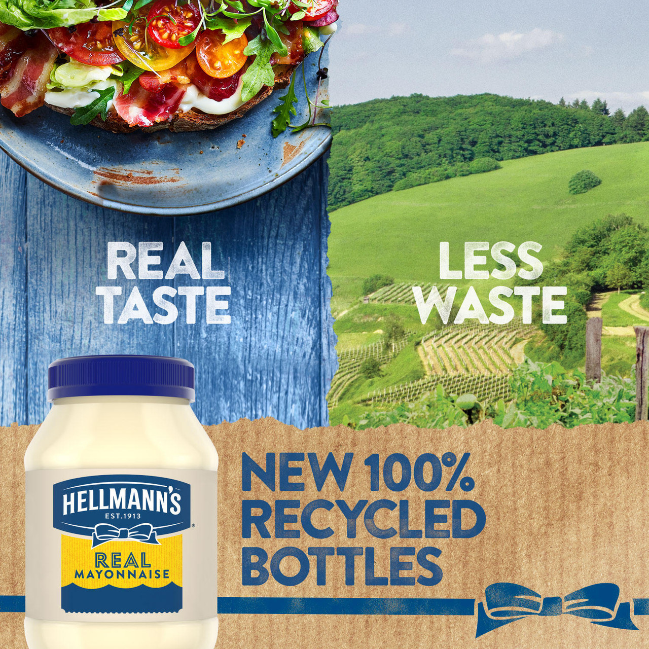 Hellmann's Real Mayonnaise (64 oz.) - [From 44.00 - Choose pk Qty ] - *Ships from Miami