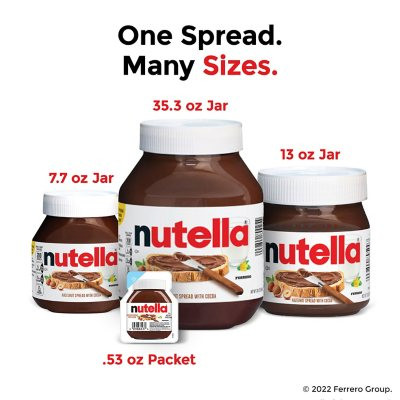 Nutella Hazelnut Spread Twin Pack (26.5 oz., 2 pk.) - [From 46.00 - Choose pk Qty ] - *Ships from Miami