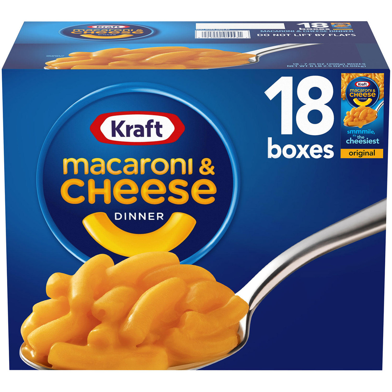 Kraft Original Macaroni & Cheese Dinner (7.25 oz., 18 ct.) - [From 56.00 - Choose pk Qty ] - *Ships from Miami