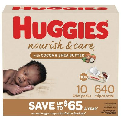 Huggies Nourish & Care Scented Baby Wipes (640 ct.) - [From 104.00 - Choose pk Qty ] - *Ships from Miami