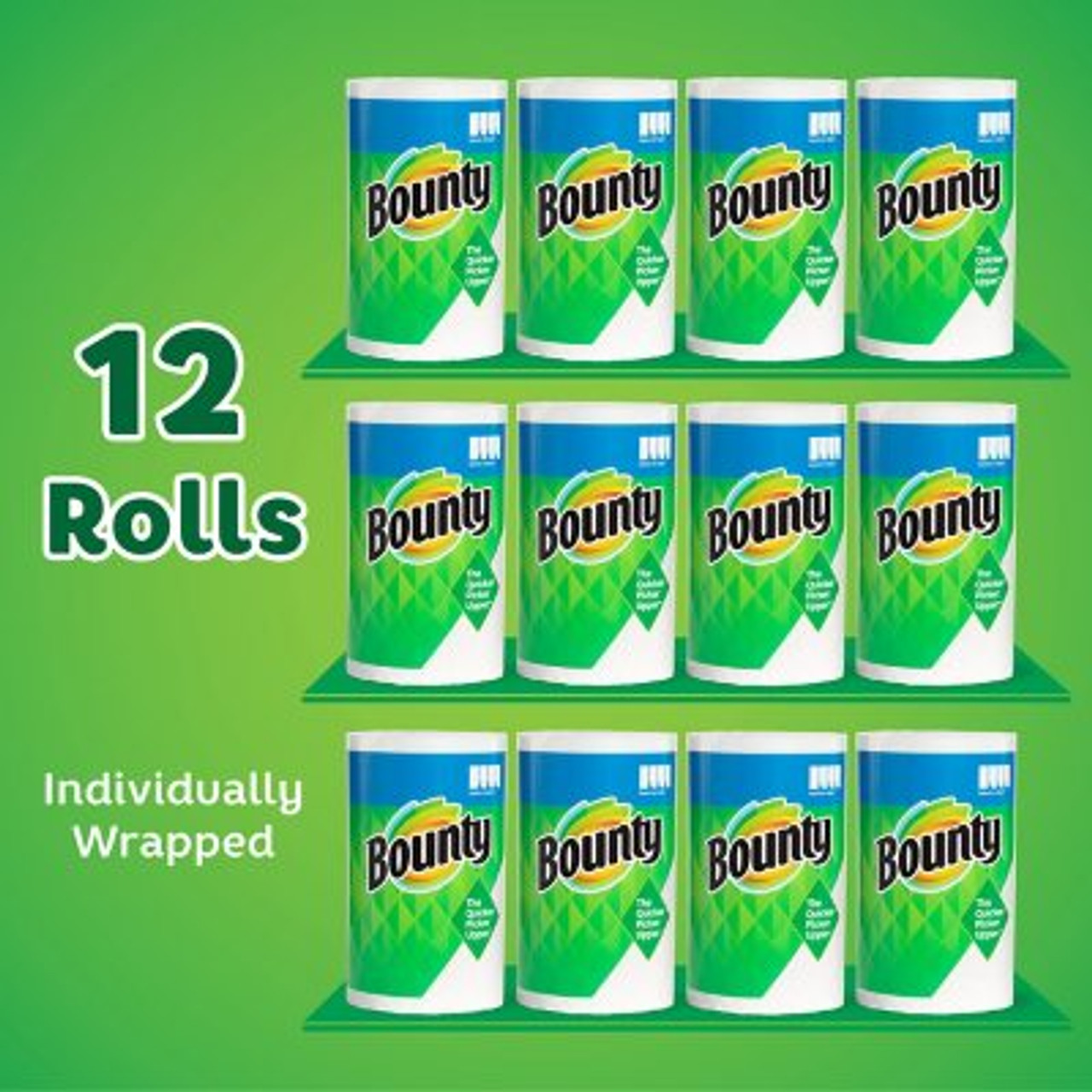 Bounty Select-A-Size Paper Towels, White (105 sheets/roll, 12 rolls) - [From 149.00 - Choose pk Qty ] - *Ships from Miami