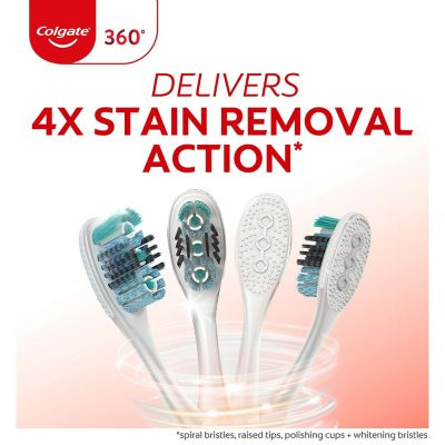 Colgate Optic White 360 Manual Toothbrush, Soft (8 pk.) - [From 62.00 - Choose pk Qty ] - *Ships from Miami