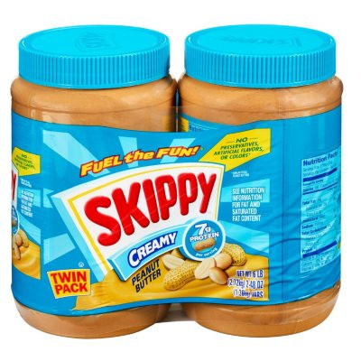 Skippy Creamy Peanut Butter Spread (48 oz., 2 pk) - [From 40.00 - Choose pk Qty ] - *Ships from Miami