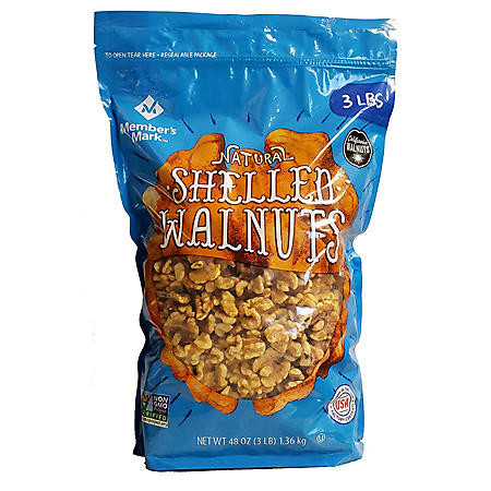 Member's Mark Natural Shelled Walnuts (3 lbs.) - [From 39.00 - Choose pk Qty ] - *Ships from Miami