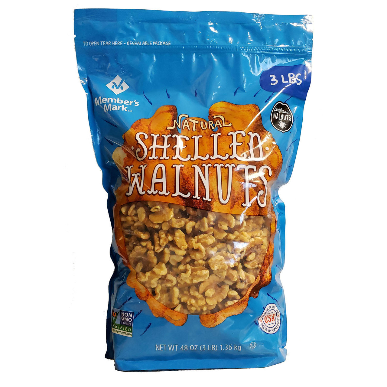 Member's Mark Natural Shelled Walnuts (3 lbs.) - [From 39.00 - Choose pk Qty ] - *Ships from Miami