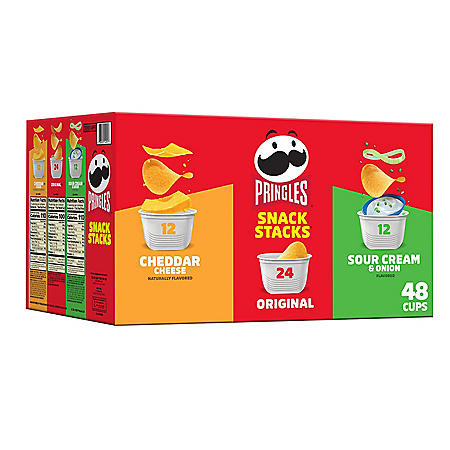 Pringles Potato Crisps Chips, Variety Pack, Snacks Stacks (33.8 oz. box, 48 ct.) - [From 91.00 - Choose pk Qty ] - *Ships from Miami