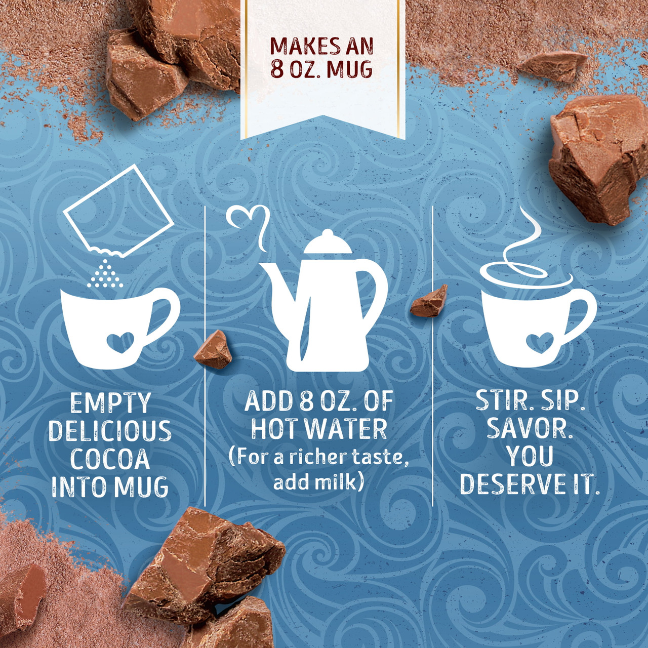 Swiss Miss Chocolate Hot Cocoa Mix With Marshmallows, 8 Count - *In Store