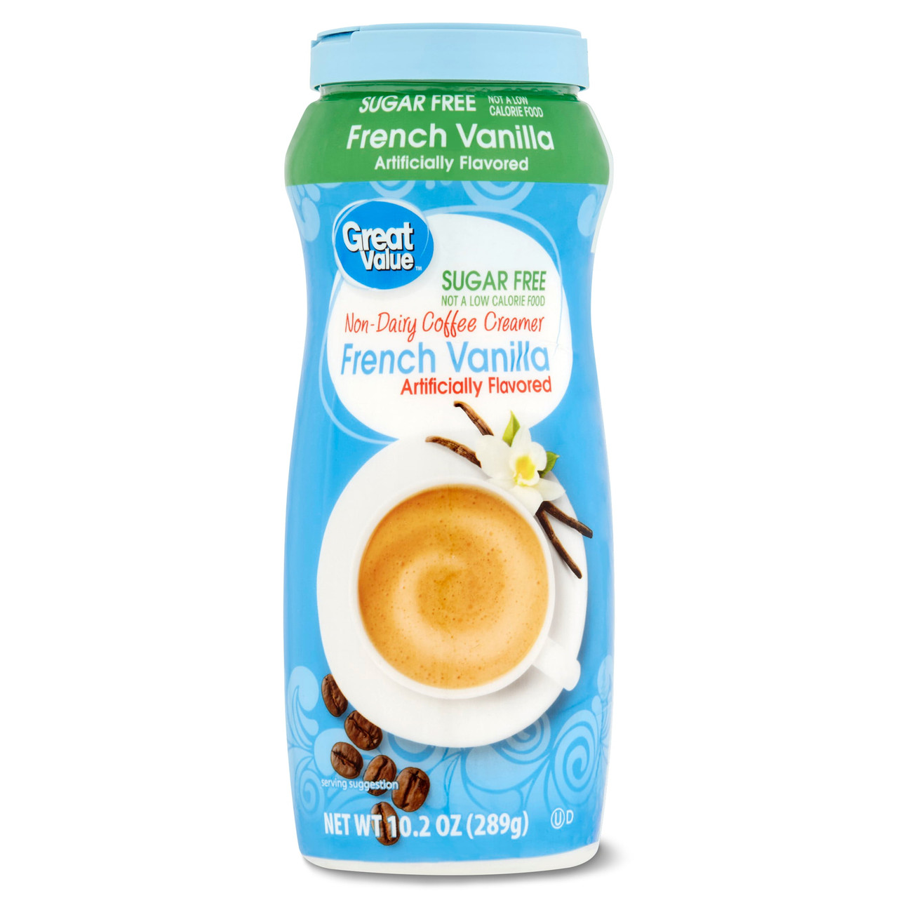 Great Value Sugar-Free French Vanilla Non-Dairy Coffee Creamer, 10.2 oz - [From 18.00 - Choose pk Qty ] - *Ships from Miami