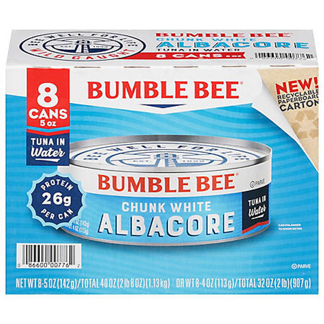 Bumble Bee Chunk White Albacore (5 oz., 8 pk.) - [From 60.00 - Choose pk Qty ] - *Ships from Miami