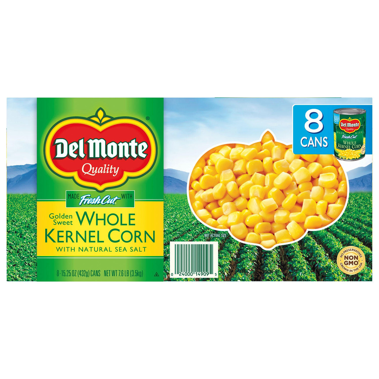 Del Monte Golden Sweet Whole Kernel Corn (15.25 oz., 8 pk.) - *In Store
