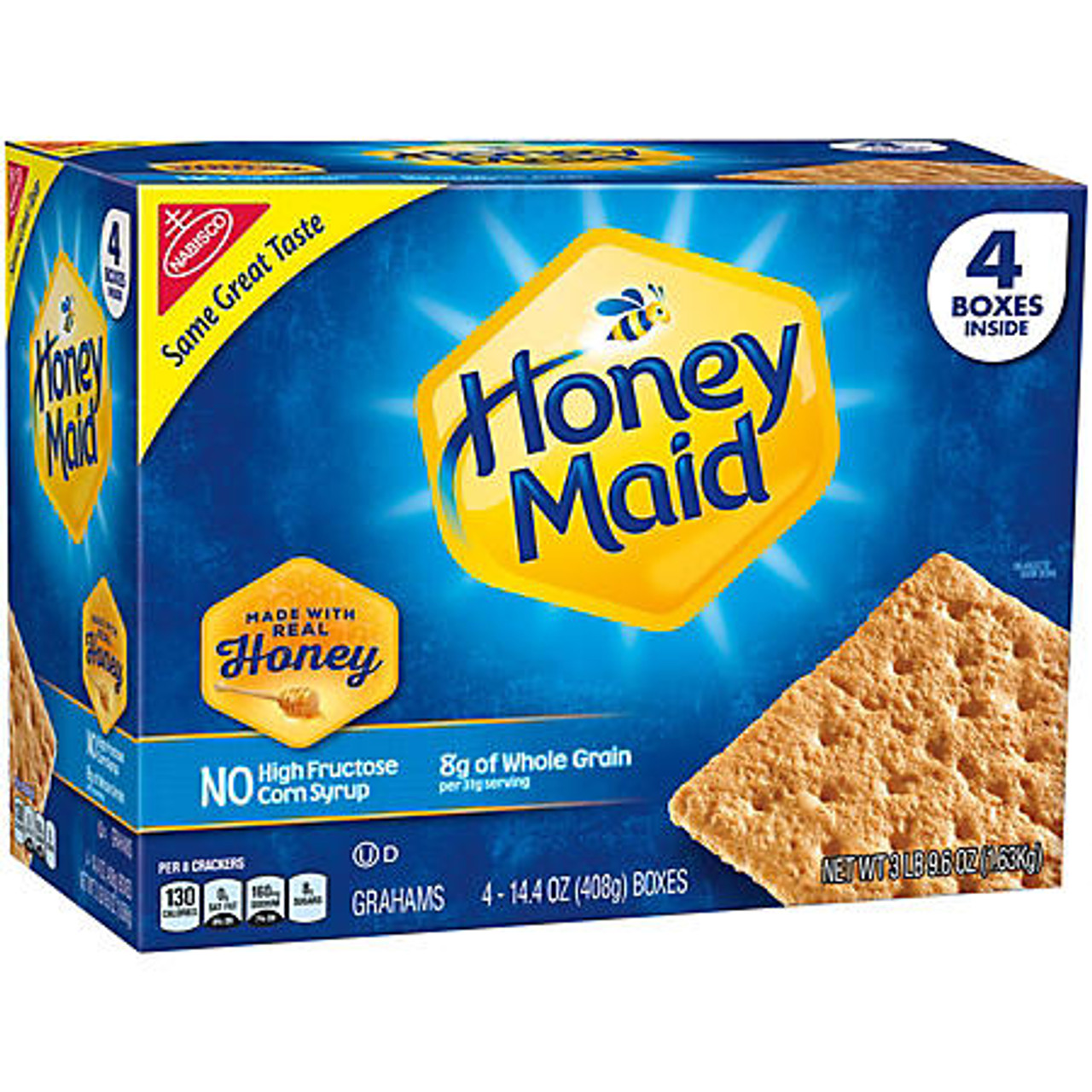 Nabisco Honey Maid Honey Graham Crackers (14.4 oz., 4 pk.) - [From 44.00 - Choose pk Qty ] - *Ships from Miami