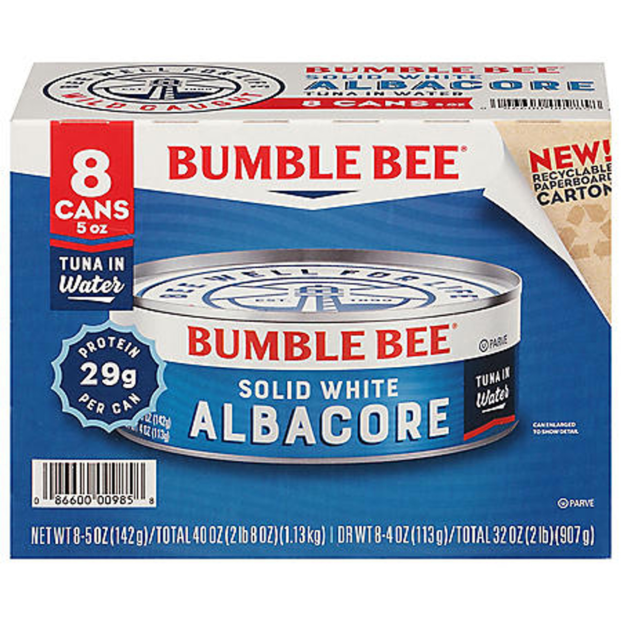 Bumble Bee Solid White Albacore in Water (5 oz., 8 pk.) - *Pre-Order