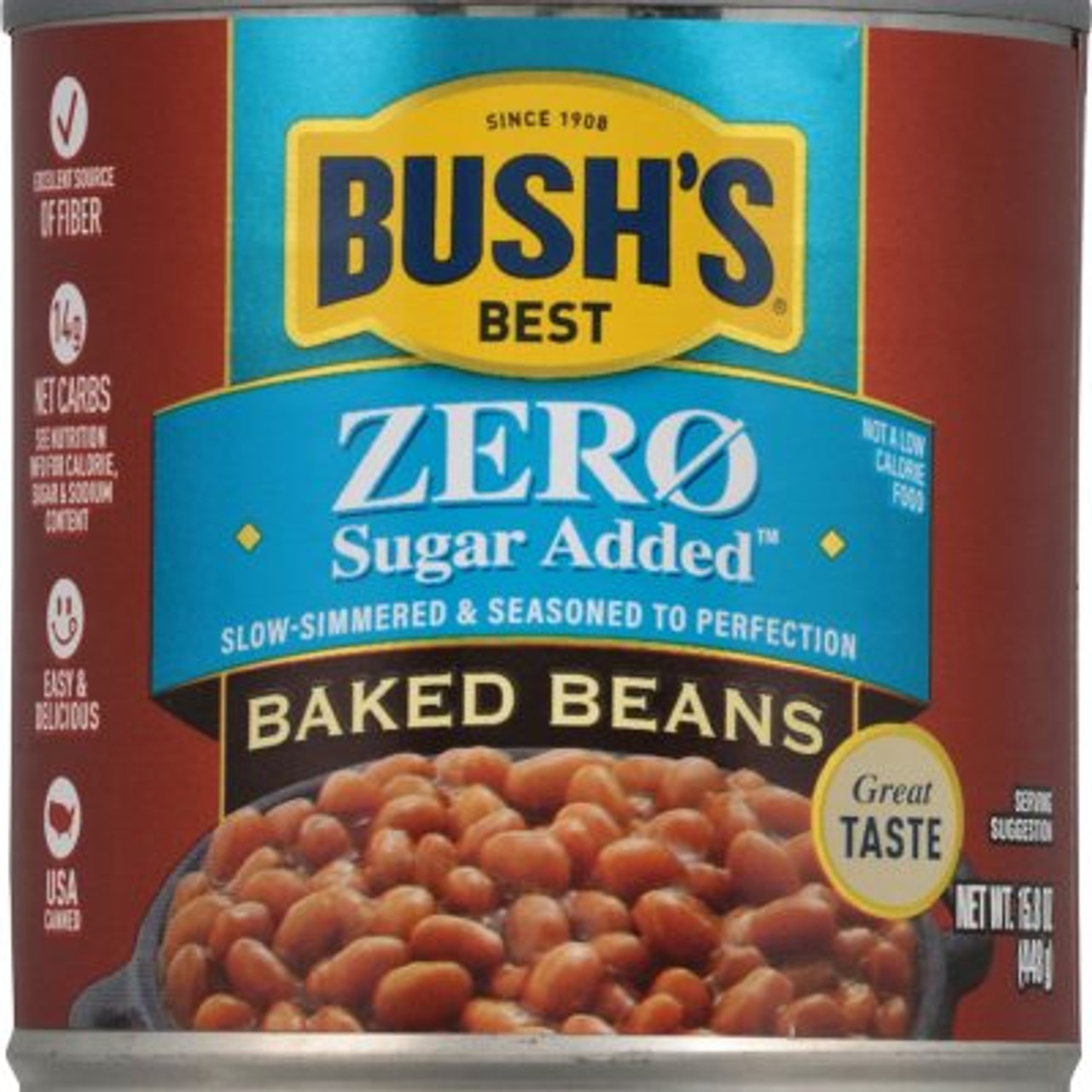 Bush's Zero Sugar Added Baked Beans (15.8 oz, 6 pk.) - [From 53.00 - Choose pk Qty ] - *Ships from Miami