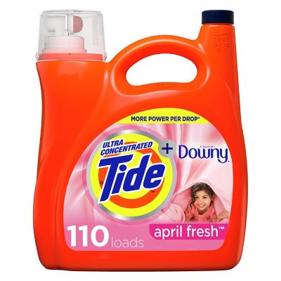 Tide + Downy Liquid Laundry Detergent, April Fresh (150 fl. oz., 110 loads) - [From 91.00 - Choose pk Qty ] - *Ships from Miami