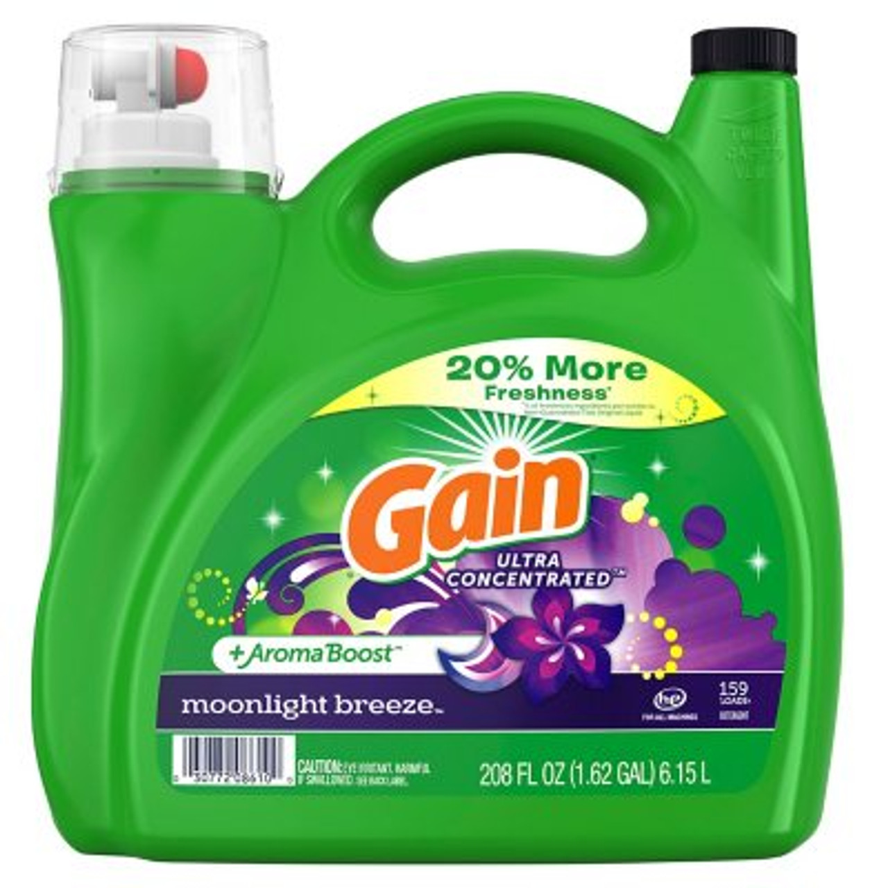 Gain Ultra Concentrated + Aroma Boost Laundry Detergent, Moonlight Breeze (208 fl. oz., 159 loads) - [From 89.00 - Choose pk Qty ] - *Ships from Miami