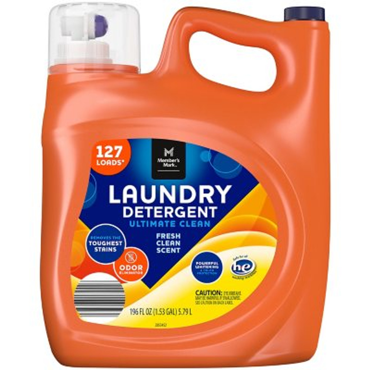 Member's Mark Liquid Laundry Detergent, Ultimate Clean Fresh Scent (196 fl. oz., 127 loads) - [From 75.00 - Choose pk Qty ] - *Ships from Miami