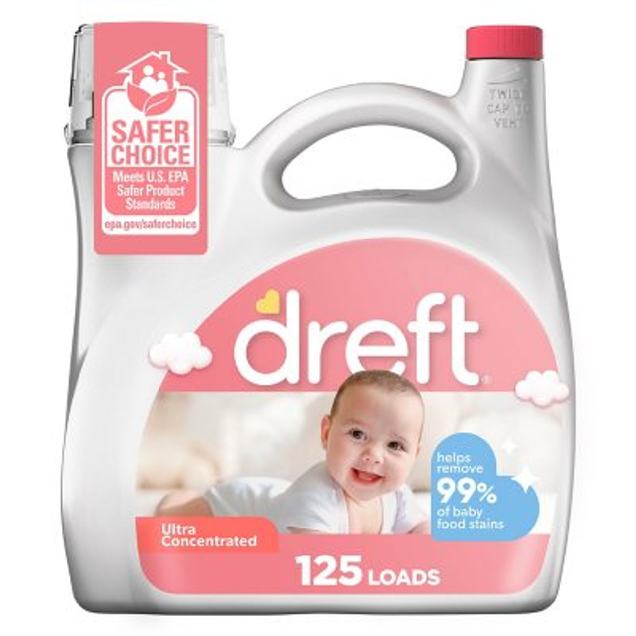 Dreft Ultra Concentrated Liquid Baby Laundry Detergent (125 Loads, 170 fl. oz.) - [From 104.00 - Choose pk Qty ] - *Ships from Miami