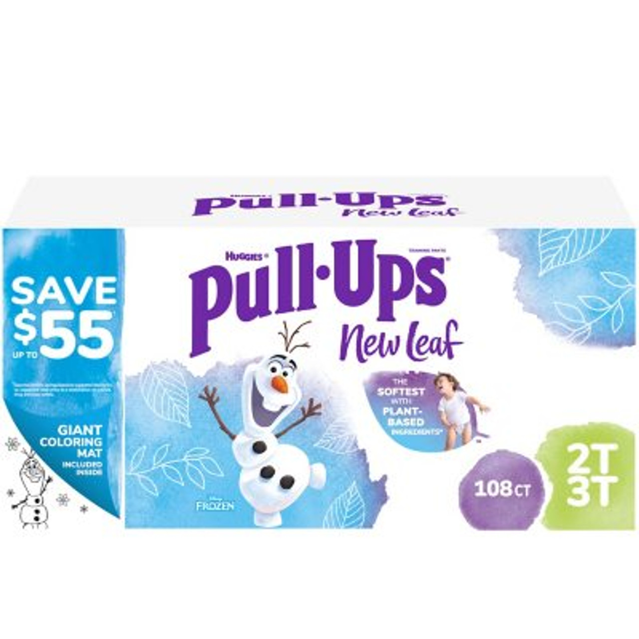 Huggies Pull-Ups New Leaf Training Underwear for Boys 2T-3T - 108 ct. (16-34 lbs) - *Pre-Order