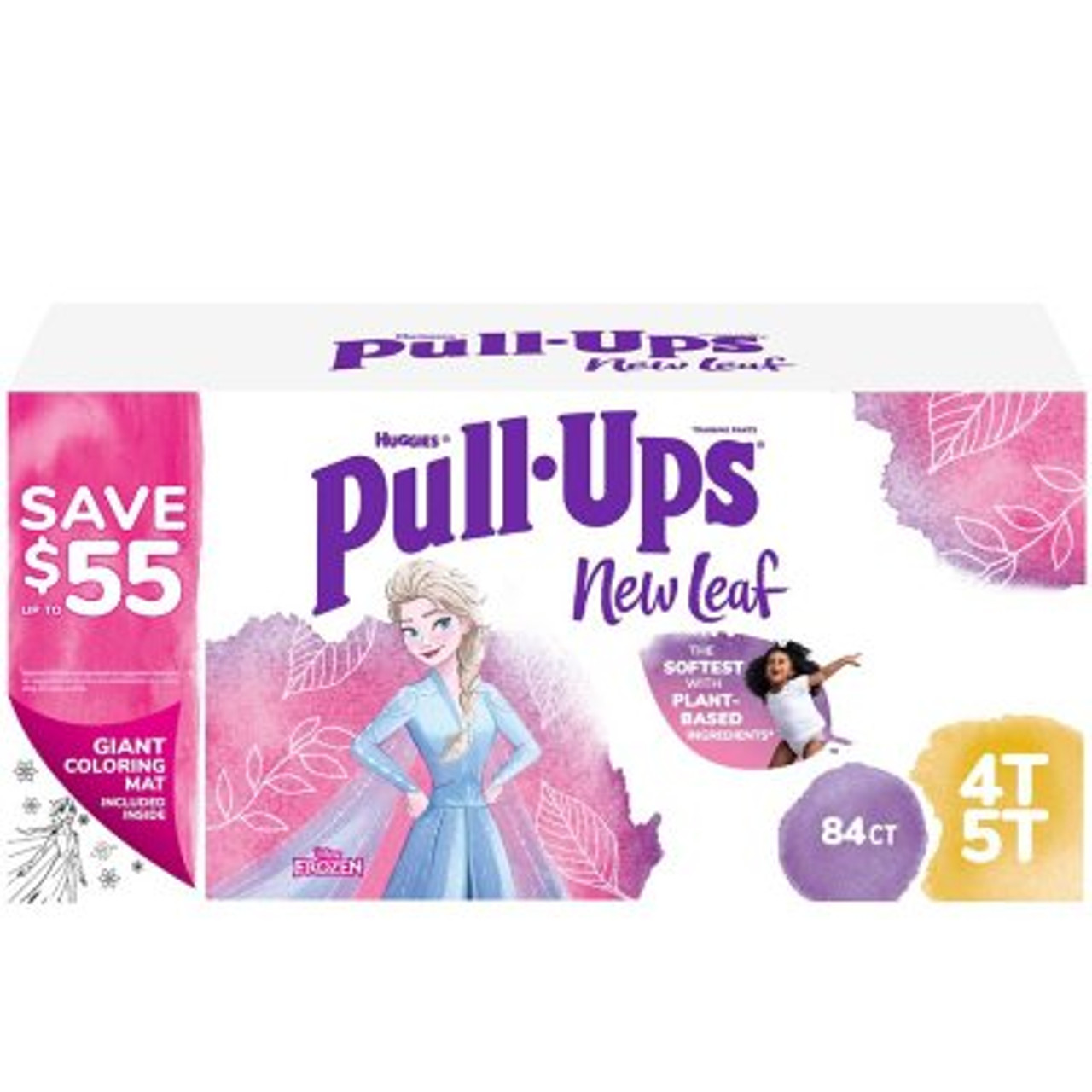 Huggies Pull-Ups New Leaf Training Underwear for Girls 4T-5T - 84 ct. (38-50 lbs) - *Pre-Order