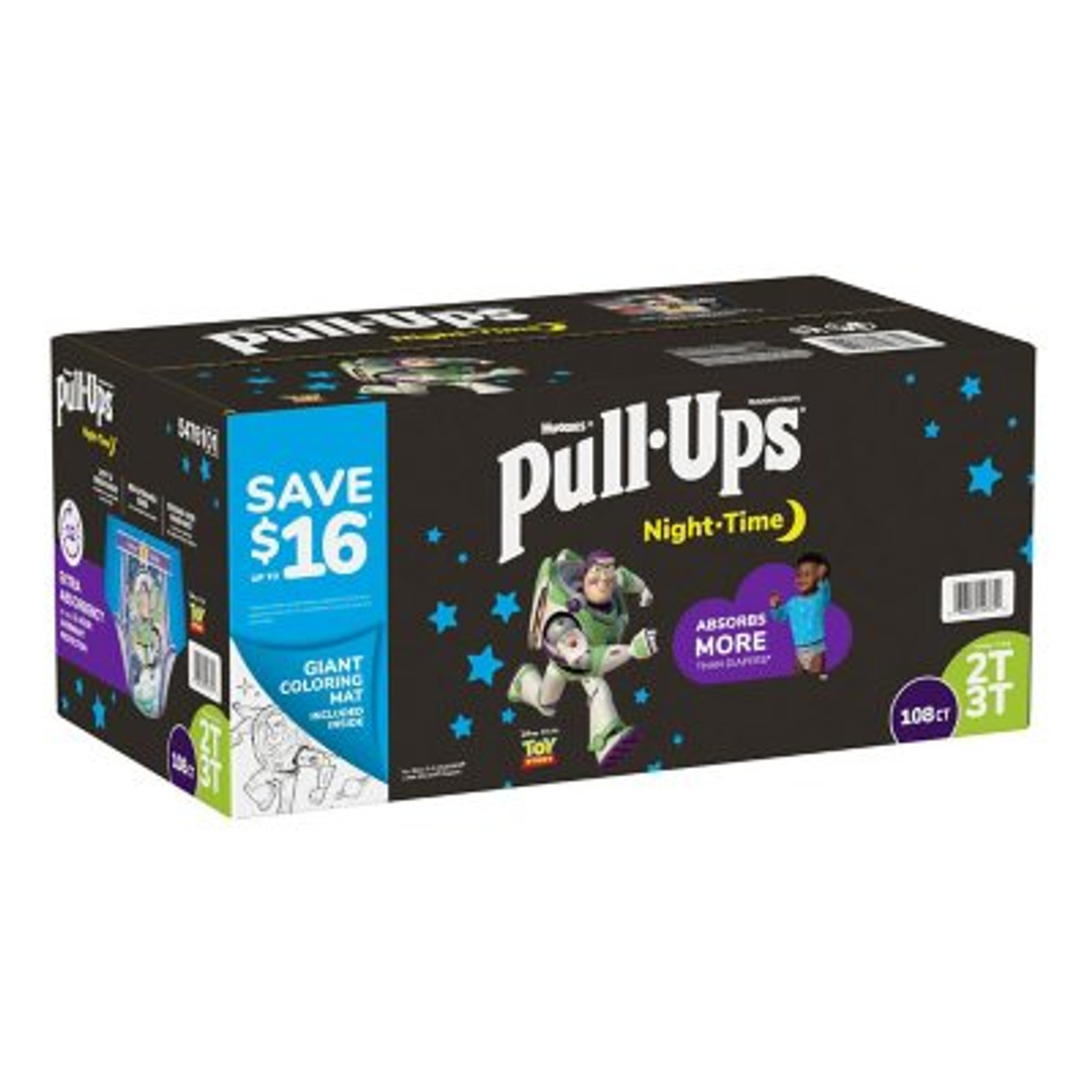 Huggies Pull-Ups Nighttime Training Underwear for Boys 2T-3T - 108 ct. (16-34 lbs) - *Pre-Order