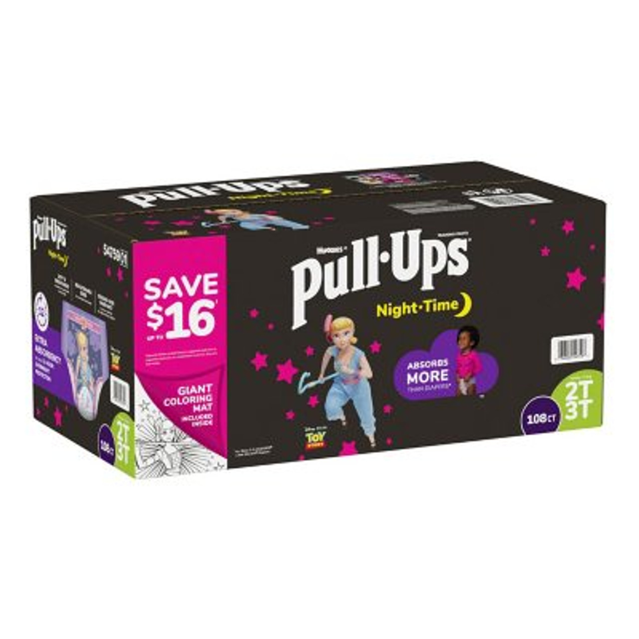 Huggies Pull-Ups Nighttime Training Underwear for Girls 2T-3T - 108 ct. (16-34 lbs) - *Pre-Order