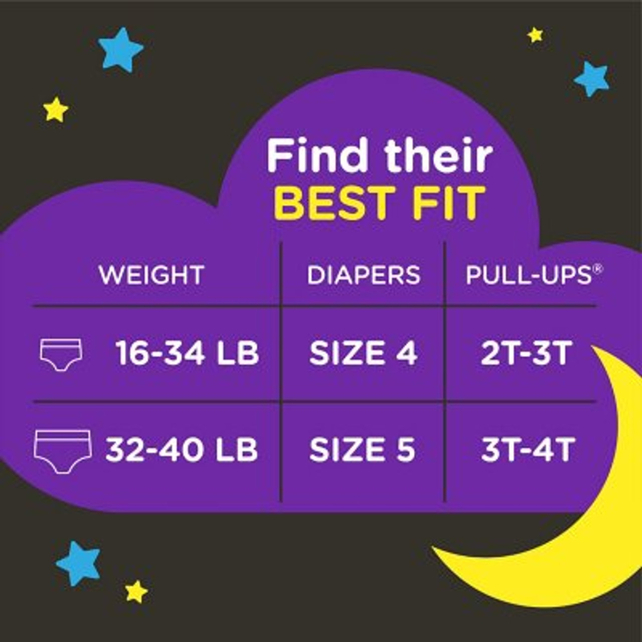 Huggies Pull-Ups Nighttime Training Underwear for Boys 3T-4T - 96 ct. (32-40 lbs) - *Pre-Order