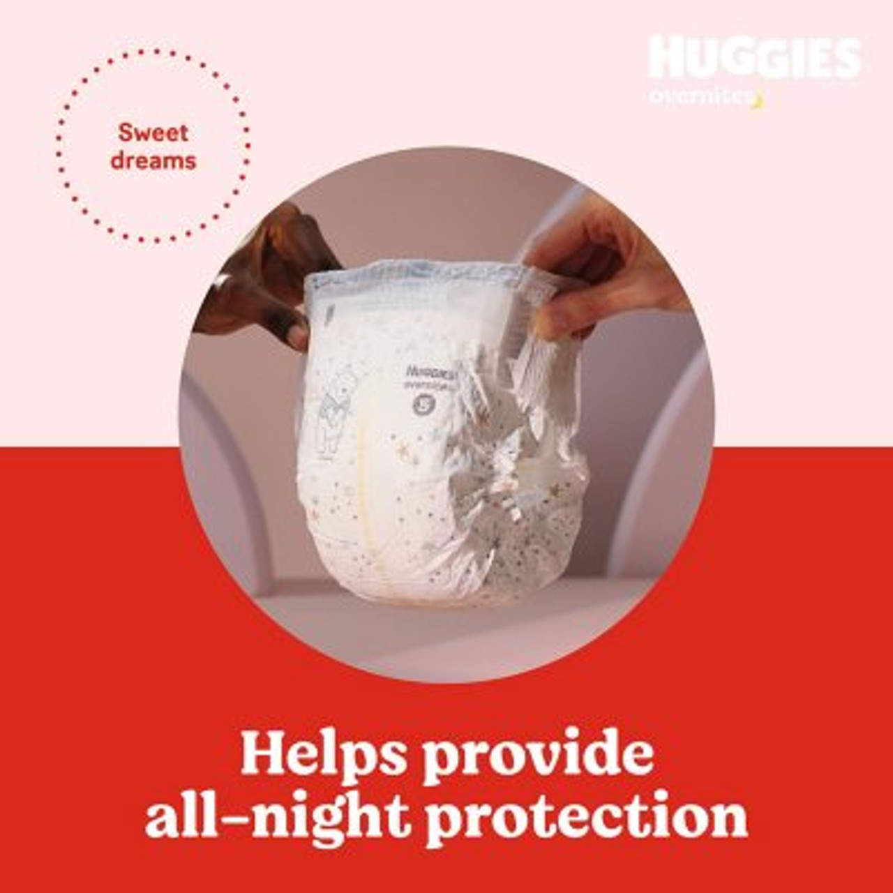 Huggies Overnites Nighttime Baby Diapers Size 3 - 132 ct. (16-28 lbs.) - *Pre-Order