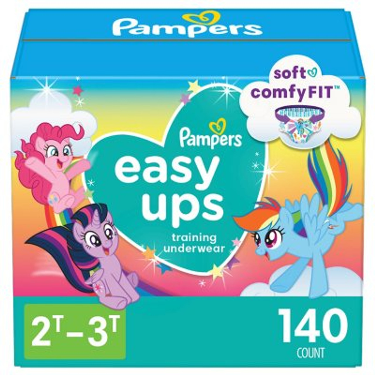 Pampers Easy Ups Training Pants Underwear for Girls 2T-3T - 140 ct. (16-34 lbs.) - *Pre-Order