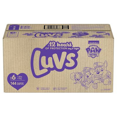 Luvs Pro Level Leak Protection Diapers Size 6 - 144 ct. (35+ lbs.) - *Pre-Order