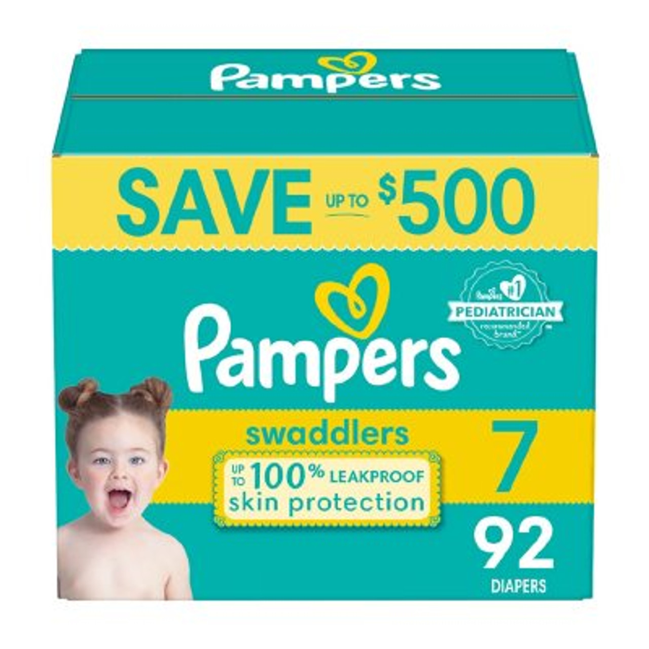 Pampers Swaddlers Softest Ever Diapers Size 7 - 92 ct. (41+ lbs.) - *Pre-Order