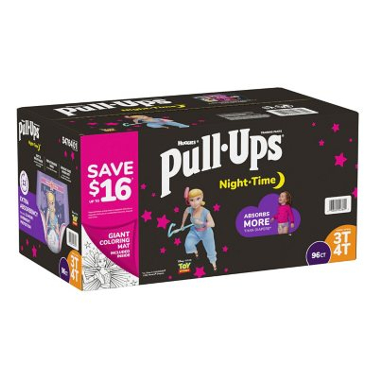 Huggies Pull-Ups Nighttime Training Underwear for Girls 3T-4T - 96 ct. (32-40 lbs) - *Pre-Order