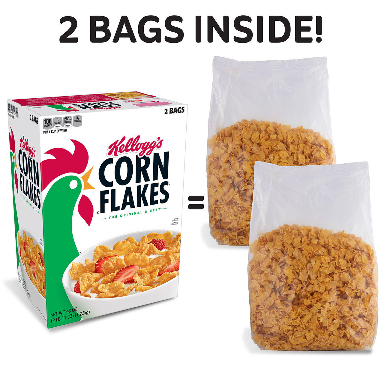 Kellogg's Corn Flakes (43 oz.) - *In Store