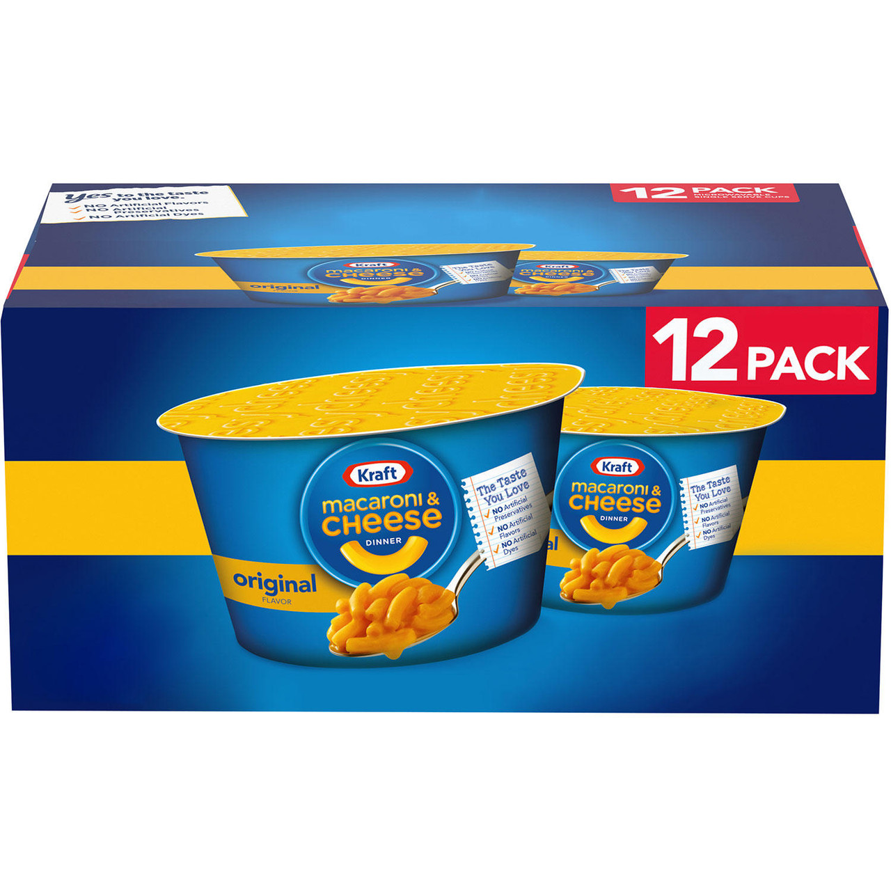 Kraft Original Macaroni and Cheese Easy Microwavable Dinner (12 pk.) - *Pre-Order