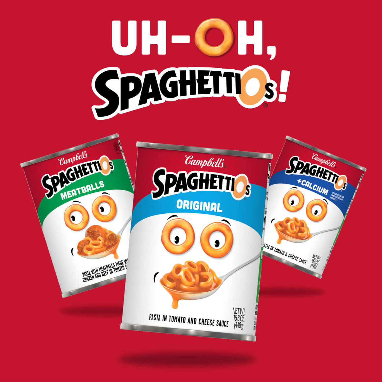 Campbell's SpaghettiOs Canned Pasta with Meatballs (15.6 oz., 12 pk.) - [From 58.00 - Choose pk Qty ] - *Ships from Miami