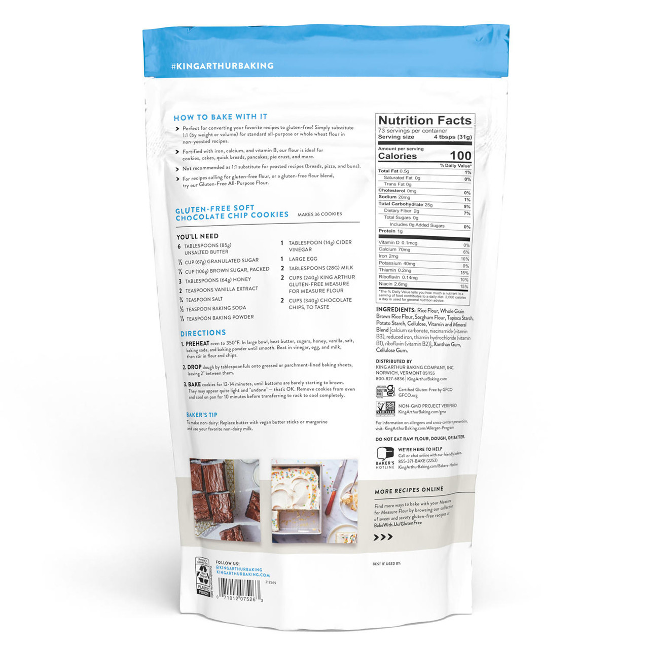 King Arthur Gluten-Free Measure for Measure Flour (5 lbs.) - [From 54.33 - Choose pk Qty ] - *Ships from Miami
