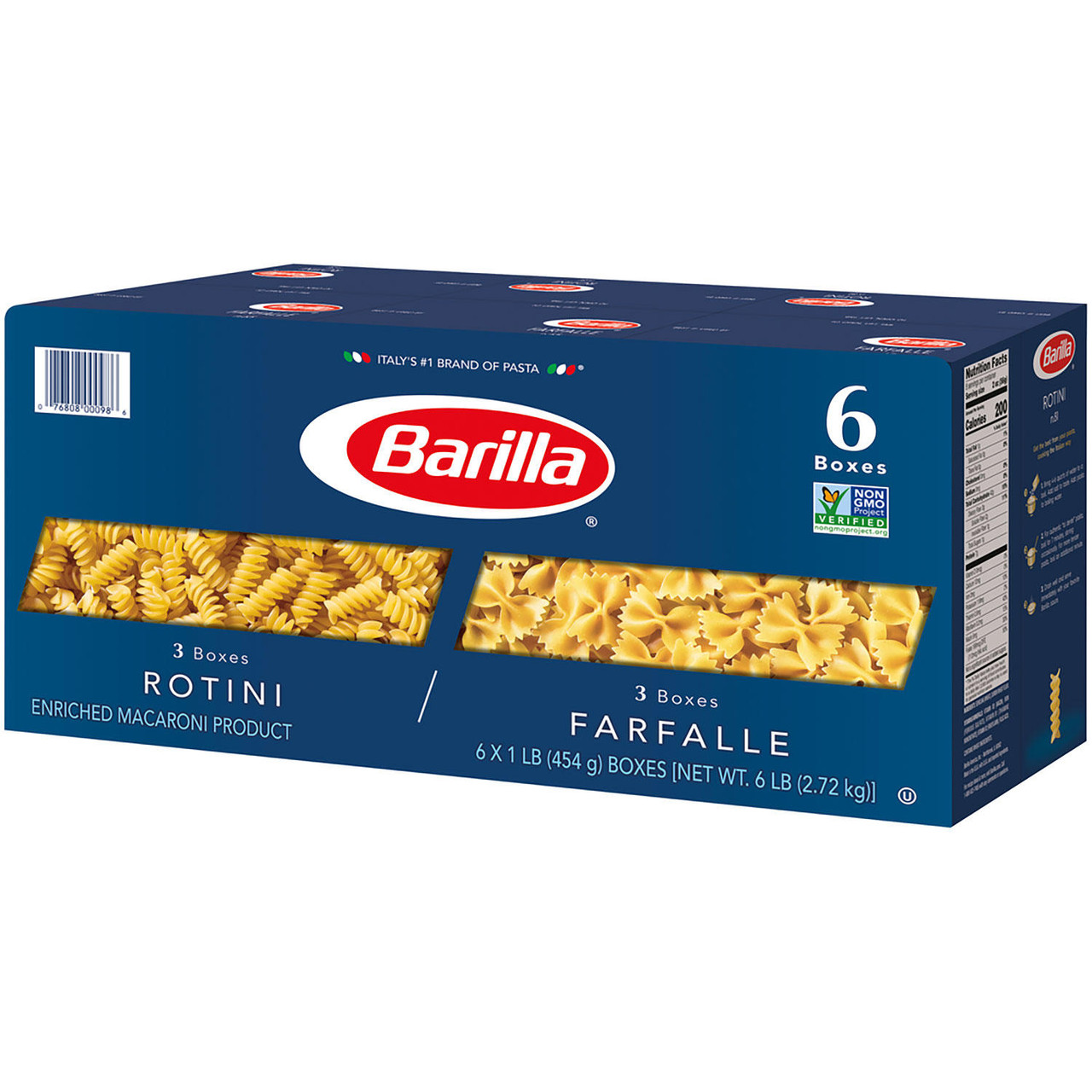 Barilla Pasta Rotini & Farfalle Variety Pack (16 oz., 6 pk.) - [From 47.00 - Choose pk Qty ] - *Ships from Miami