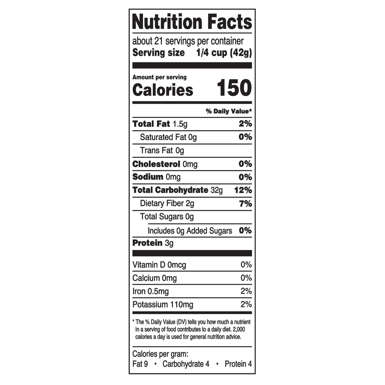 Great Value Natural Brown Long Grain Rice, 32 oz - [From 9.00 - Choose pk Qty ] - *Ships from Miami