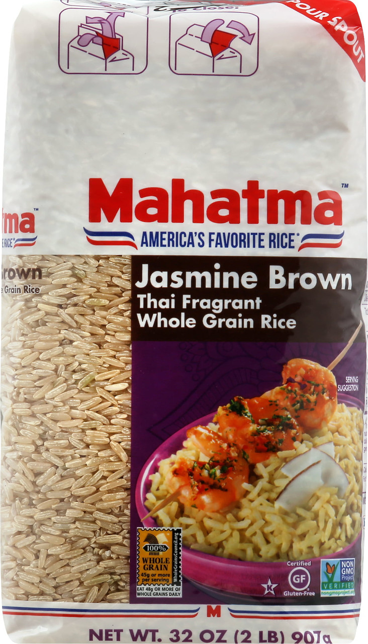 Mahatma Authentic Aromatic Jasmine Whole Grain Brown Rice 2 lb - [From 18.00 - Choose pk Qty ] - *Ships from Miami