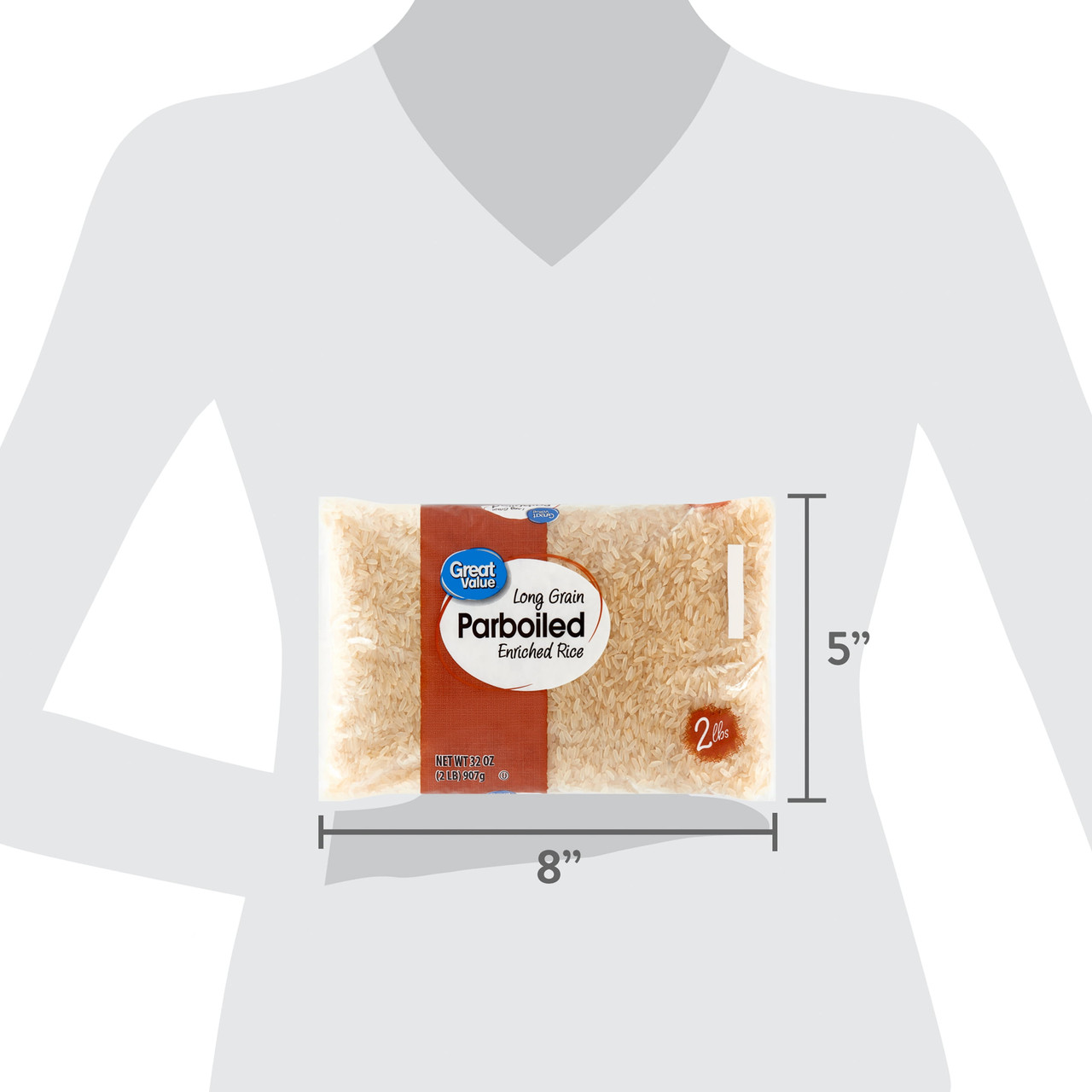 Great Value Long Grain Parboiled Enriched Rice, 32 oz - [From 11.00 - Choose pk Qty ] - *Ships from Miami